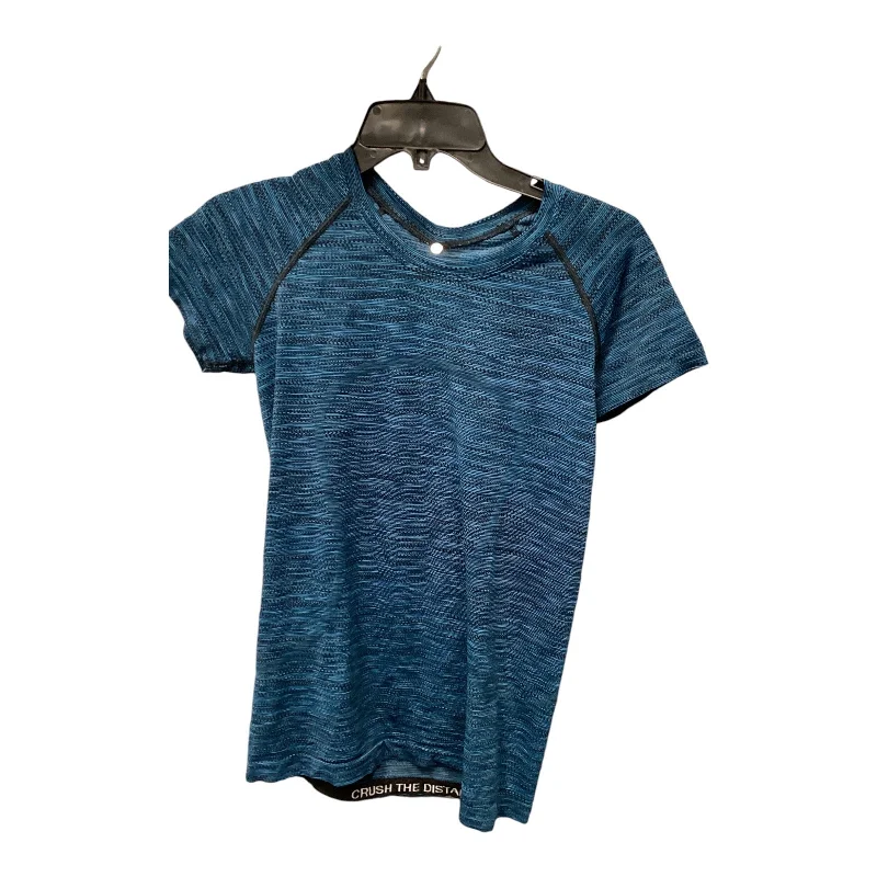 Versatile Items Athletic Top Short Sleeve By Lululemon In Blue, Size: 8
