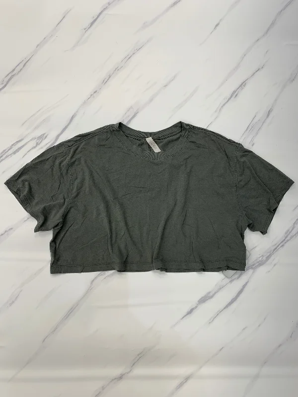 Elegant Wear Athletic Top Short Sleeve By Lululemon In Green, Size: 10