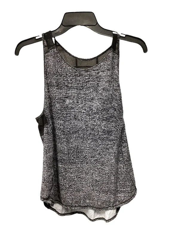 Basic Comfort Athletic Top Short Sleeve By Lululemon In Grey, Size: S
