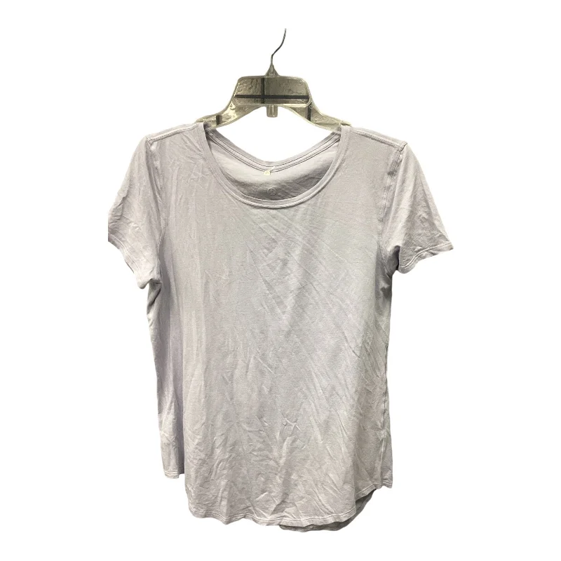 Celebrity Must-have Athletic Top Short Sleeve By Lululemon In Purple, Size: M