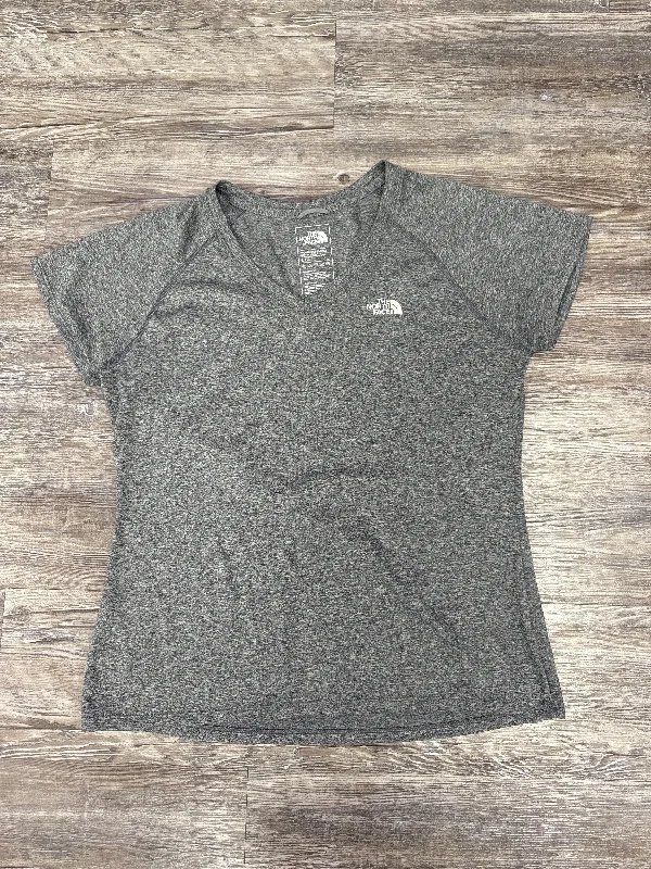 Simple Comfort Athletic Top Short Sleeve By The North Face In Grey, Size: L