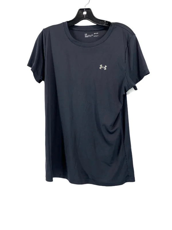 Comfortable And Casual Athletic Top Short Sleeve By Under Armour In Black, Size: L