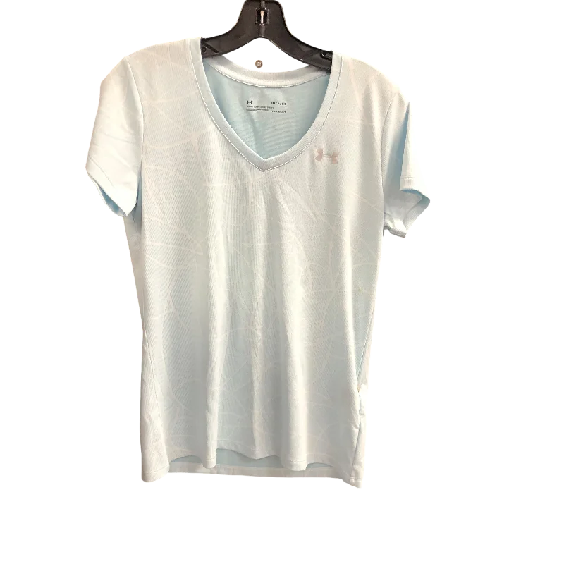 Light And Breathable Athletic Top Short Sleeve By Under Armour In Blue, Size: S