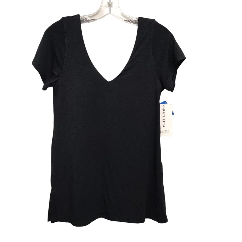 Soft Trends Athletic Top Ss By Athleta In Black, Size:M
