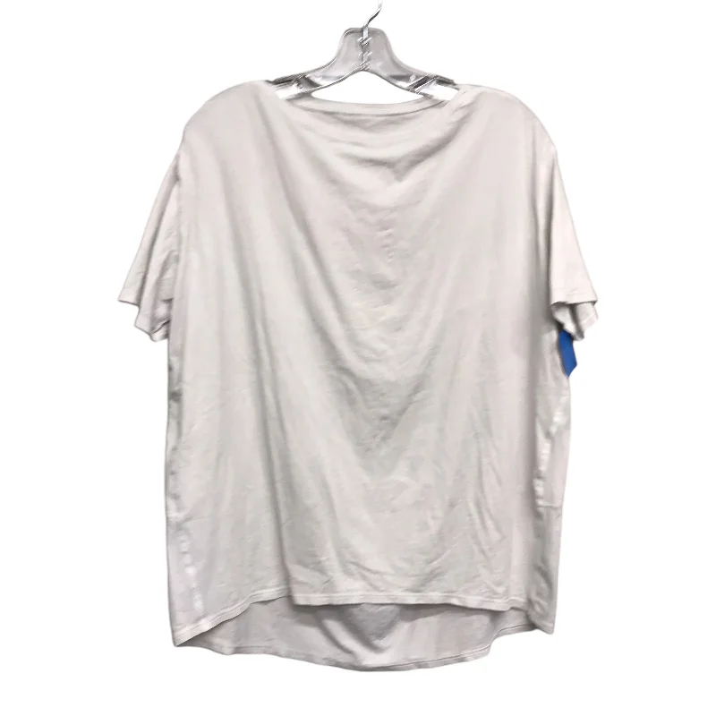 Soft Comfort Athletic Top Ss By Lululemon In White, Size:M