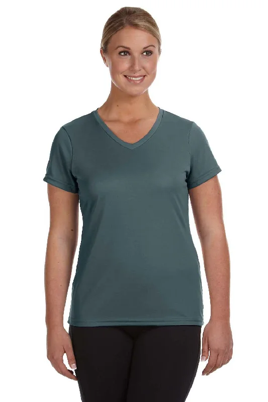 Elegant Tailoring Augusta Sportswear Womens Moisture Wicking Short Sleeve V-Neck T-Shirt - Graphite Grey Elegant Tailoring Augusta Sportswear Womens Moisture Wicking Short Sleeve V-Neck T-Shirt - Graphite Grey