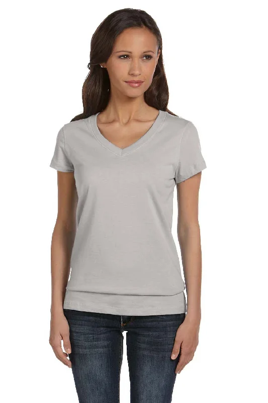 Energy Plan Bella + Canvas Womens Jersey Short Sleeve V-Neck T-Shirt - Heather Grey Energy Plan Bella + Canvas Womens Jersey Short Sleeve V-Neck T-Shirt - Heather Grey