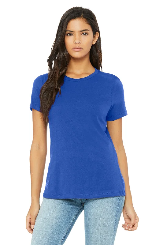Fashion Classic Bella + Canvas Womens Relaxed Jersey Short Sleeve Crewneck T-Shirt - True Royal Blue Fashion Classic Bella + Canvas Womens Relaxed Jersey Short Sleeve Crewneck T-Shirt - True Royal Blue