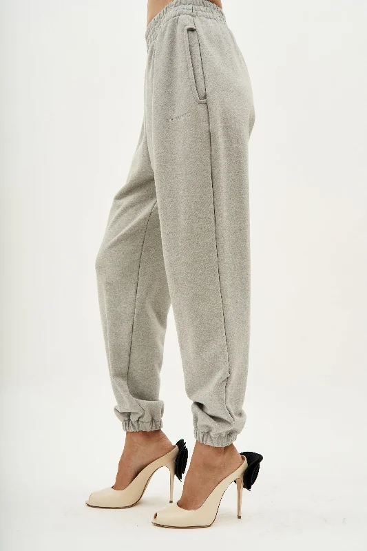 Relaxed And Casual Bushra Grey Jogger Pants
