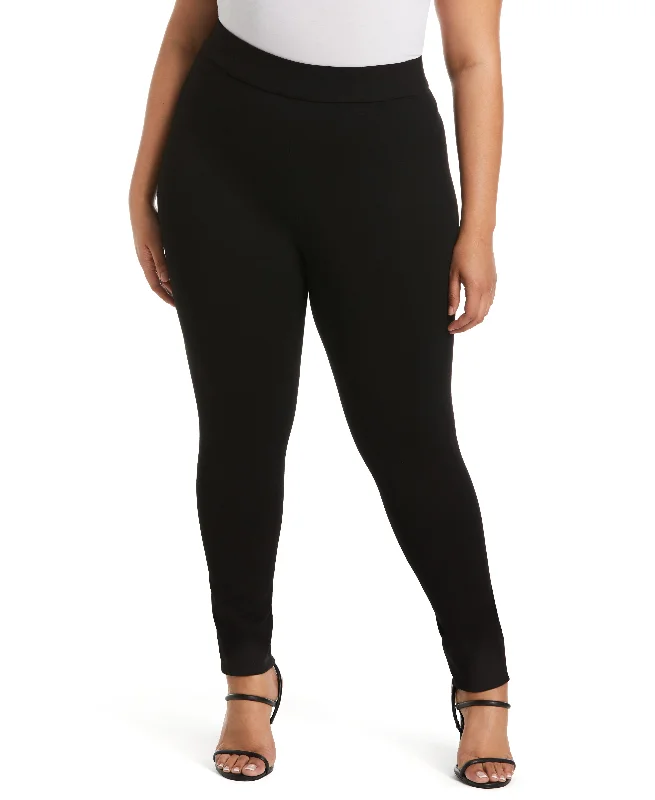 Easy Comfort Style Plus Size Comfort Fit Seamed Back Legging