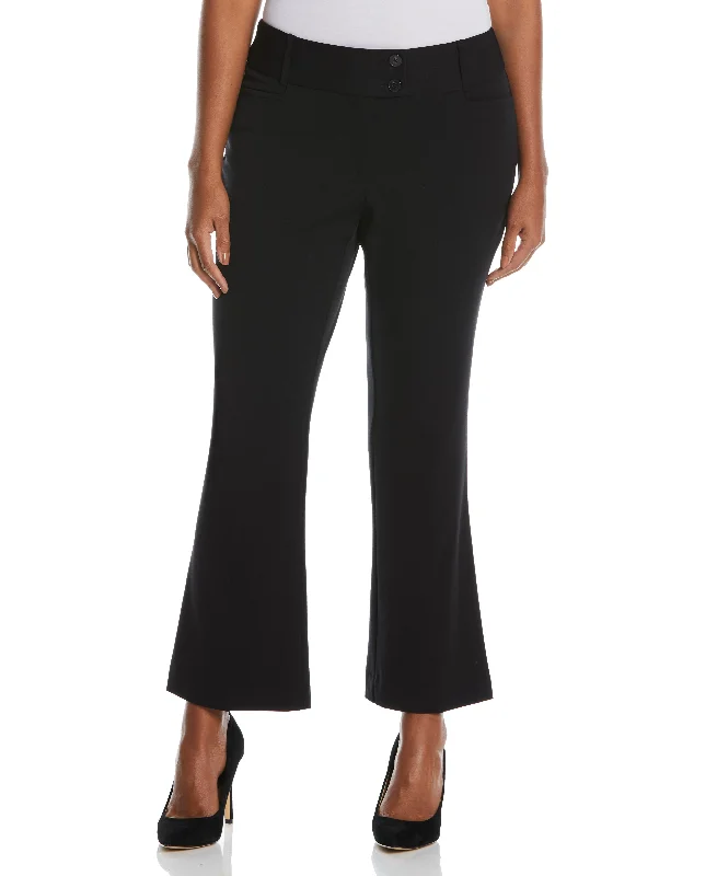 Sporty Comfort Gabardine Bootcut Pant Short - Curvy Fit