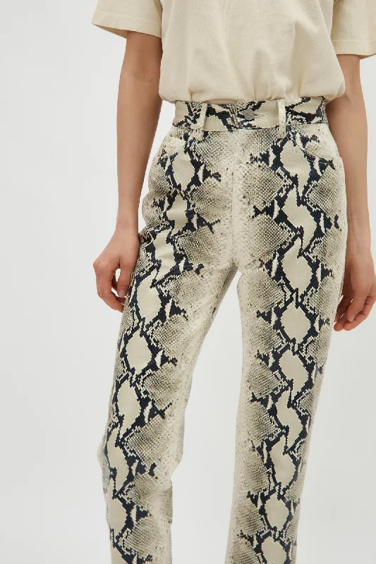 Integrated Design Danielle Natural Python Pant