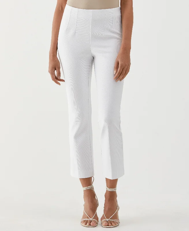 Lazy Style Double Dart Crop Bootcut Pant