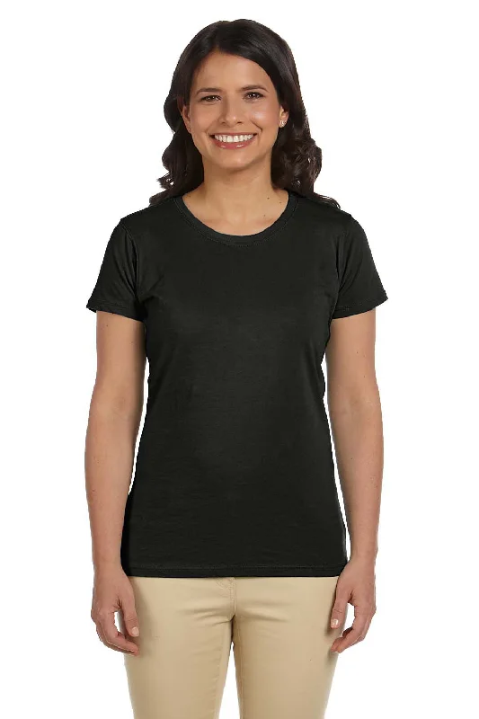 Fashionable And Versatile Econscious Womens Heather Sueded Short Sleeve Crewneck T-Shirt - Black Fashionable And Versatile Econscious Womens Heather Sueded Short Sleeve Crewneck T-Shirt - Black