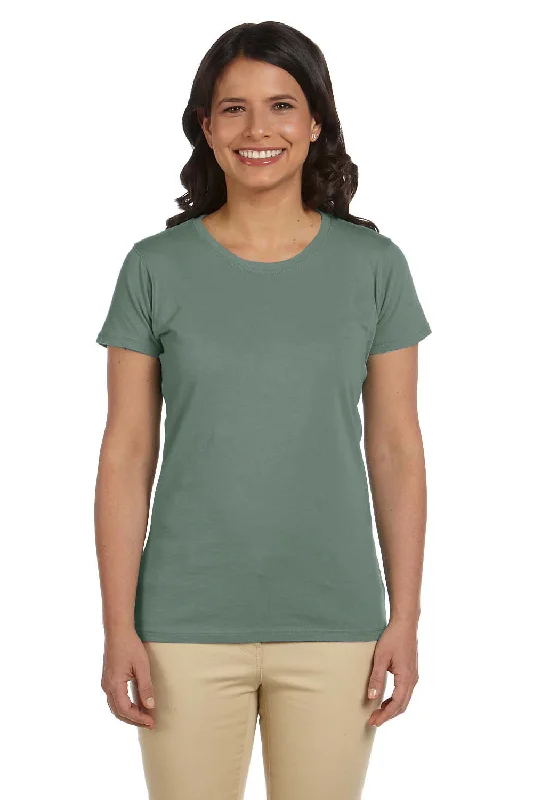 Advanced Customization Econscious Womens Heather Sueded Short Sleeve Crewneck T-Shirt - Blue Sage Advanced Customization Econscious Womens Heather Sueded Short Sleeve Crewneck T-Shirt - Blue Sage