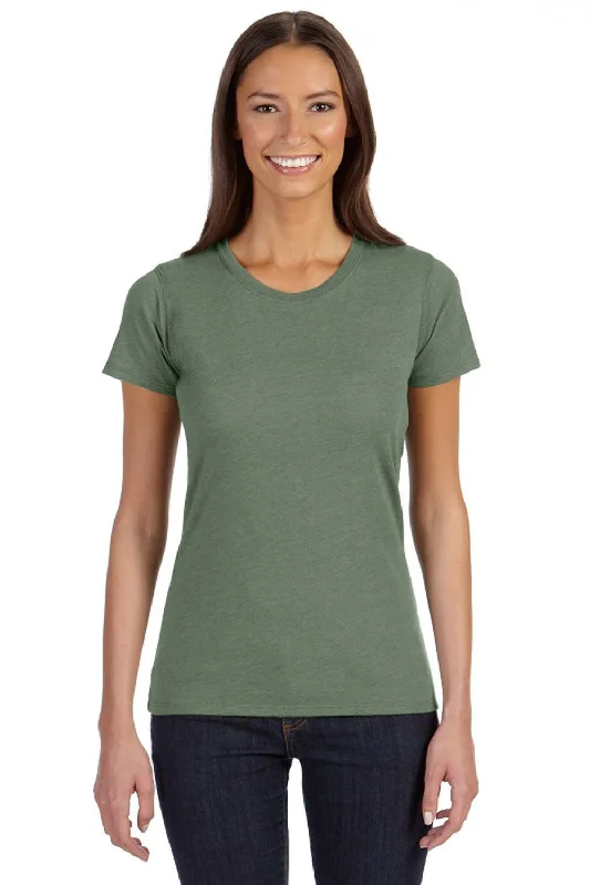 Carefree Econscious Womens Short Sleeve Crewneck T-Shirt - Asparagus Green