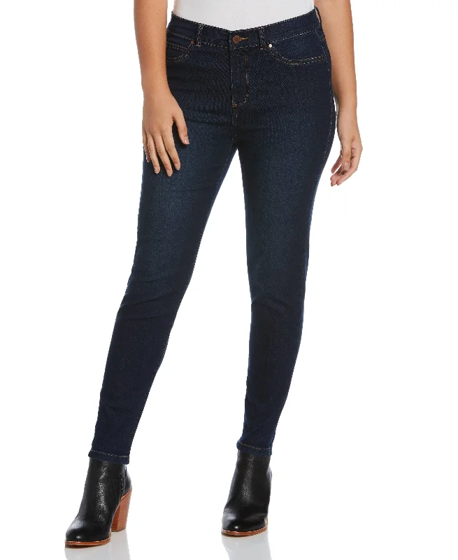 Cozy Fit Fly Front Skinny Jean Dark Wash - Skinny Fit