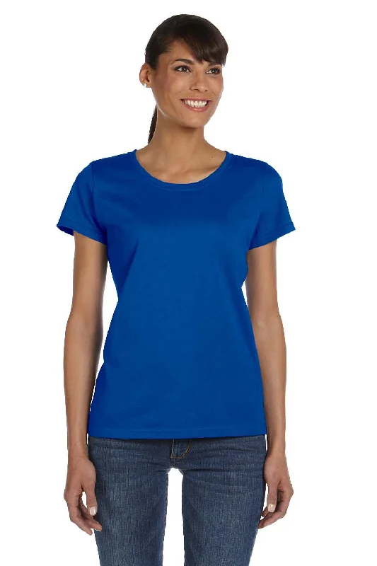 Classic Series Fruit Of The Loom Womens HD Jersey Short Sleeve Crewneck T-Shirt - Royal Blue Classic Series Fruit Of The Loom Womens HD Jersey Short Sleeve Crewneck T-Shirt - Royal Blue
