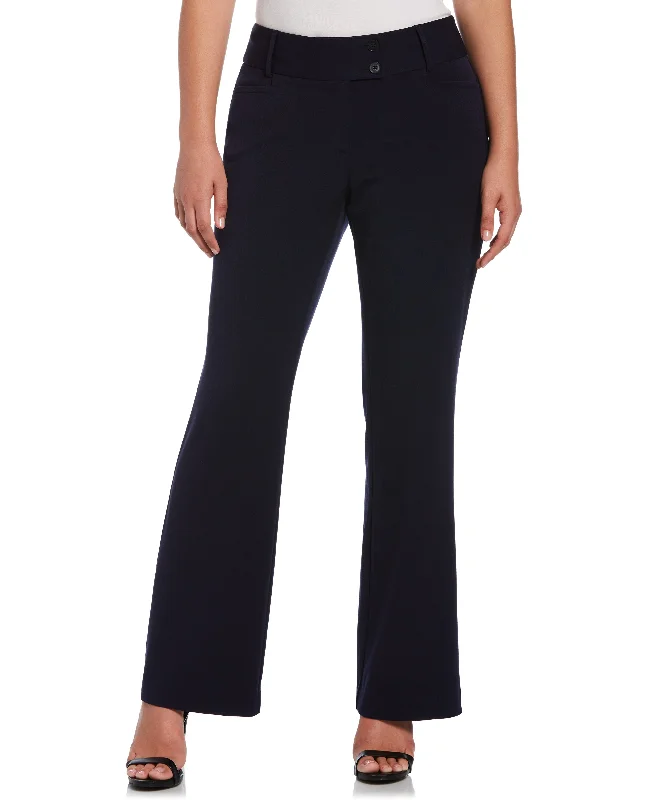 Soft Textures Petite Gabardine Bootcut Pant - Curvy Fit