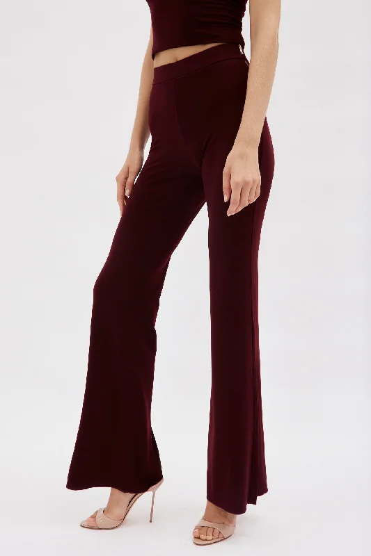 Minimal Style Gaia Rouge Noir Flare Pants
