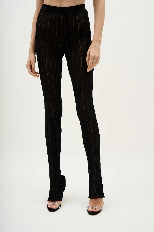 Comfortable Jackets Giulio Black Knit Trousers