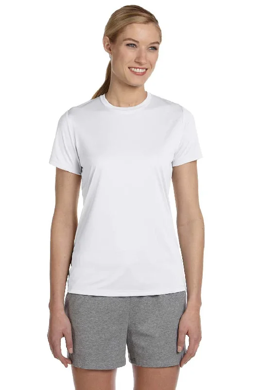 Weekend Comfort Wear Hanes Womens Cool DRI FreshIQ Moisture Wicking Short Sleeve Crewneck T-Shirt - White Weekend Comfort Wear Hanes Womens Cool DRI FreshIQ Moisture Wicking Short Sleeve Crewneck T-Shirt - White