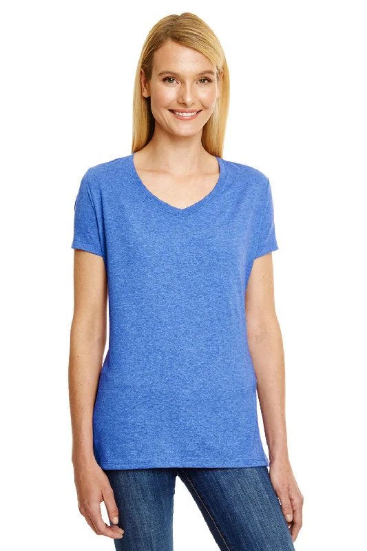 Cozy Fashion Trends Hanes Womens X-Temp FreshIQ Moisture Wicking Short Sleeve V-Neck T-Shirt - Royal Blue Cozy Fashion Trends Hanes Womens X-Temp FreshIQ Moisture Wicking Short Sleeve V-Neck T-Shirt - Royal Blue
