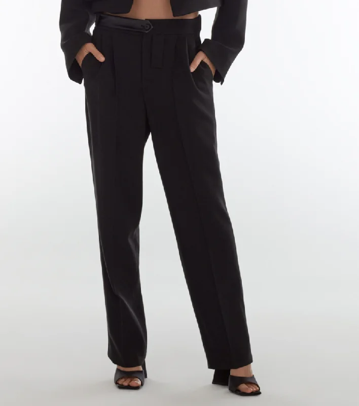 Fresh And Natural Jafr Black Pant with Leather Belt