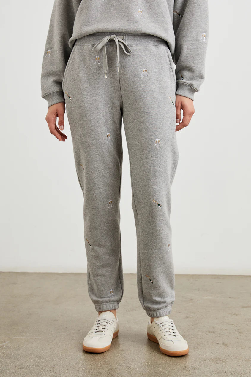 Playful Style Kingston Pant Champagne Embroidery