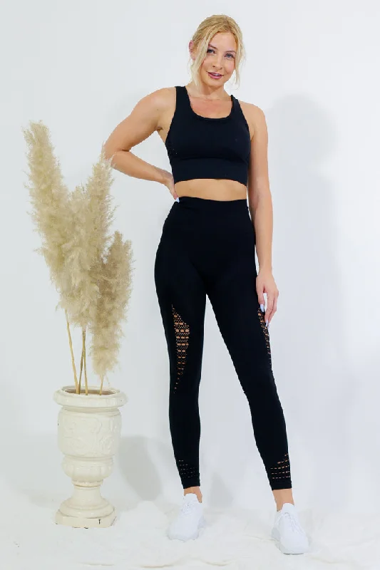 Simple Looks Legging and Top Set - Black