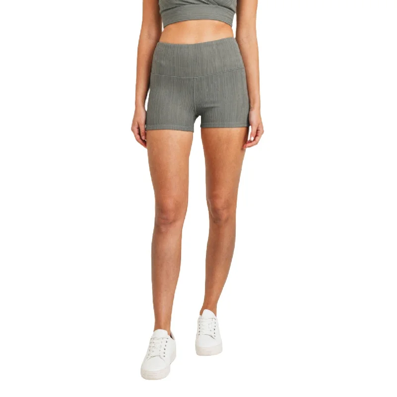 Casual Blazers Mono B Ribbed Seamless Mid Length Shorts APH8100