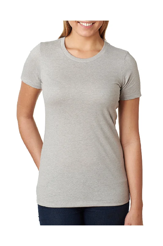 Light Layers Next Level Womens CVC Jersey Short Sleeve Crewneck T-Shirt - Silk Grey - Closeout Light Layers Next Level Womens CVC Jersey Short Sleeve Crewneck T-Shirt - Silk Grey - Closeout