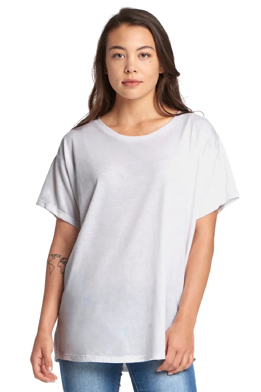Light And Breathable Next Level Womens Ideal Flow Short Sleeve Crewneck T-Shirt - White - Closeout Light And Breathable Next Level Womens Ideal Flow Short Sleeve Crewneck T-Shirt - White - Closeout