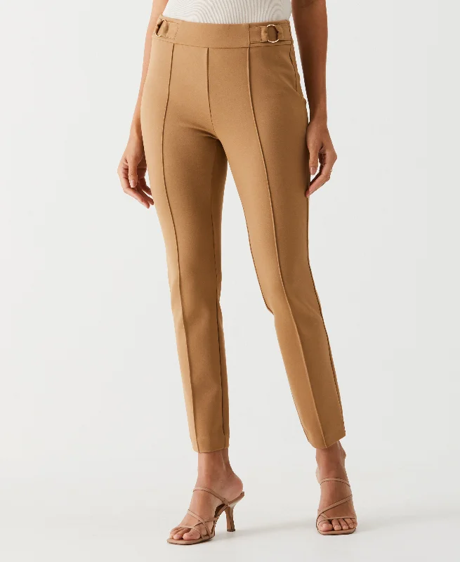 Comfortable Chic Petite Slim Leg Ankle Pant with Hardware