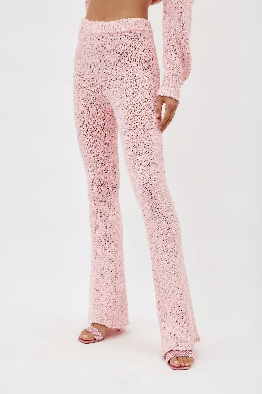 Body Design Pink Knitwear Pants