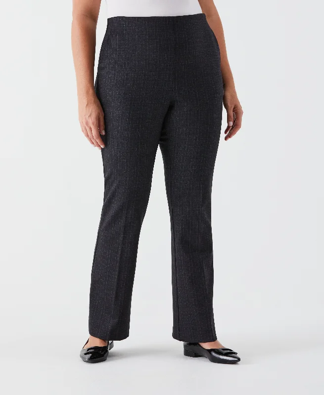 Cozy Lifestyle Plus Size Printed Modern Bootcut Ponte Pant