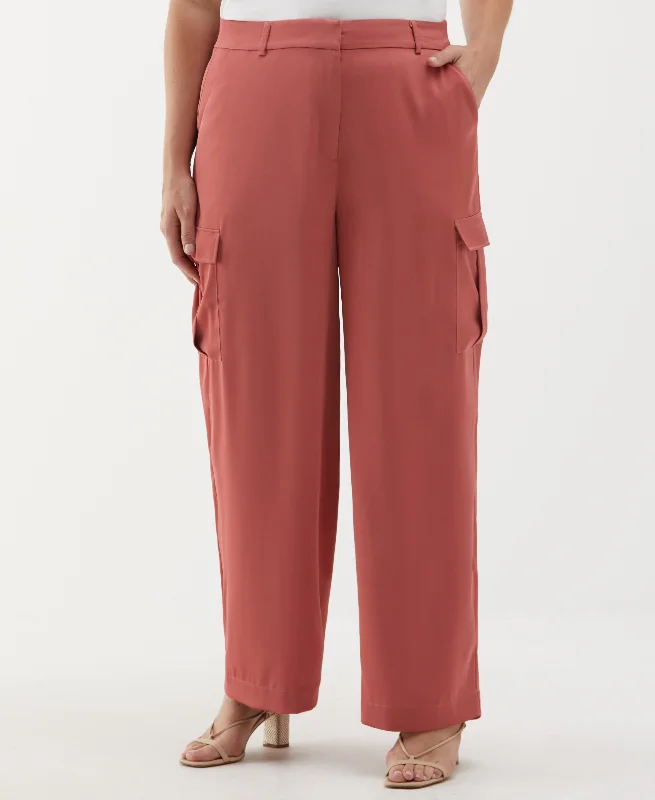 Easy Chic Wear Plus Size Shine Cargo Pant