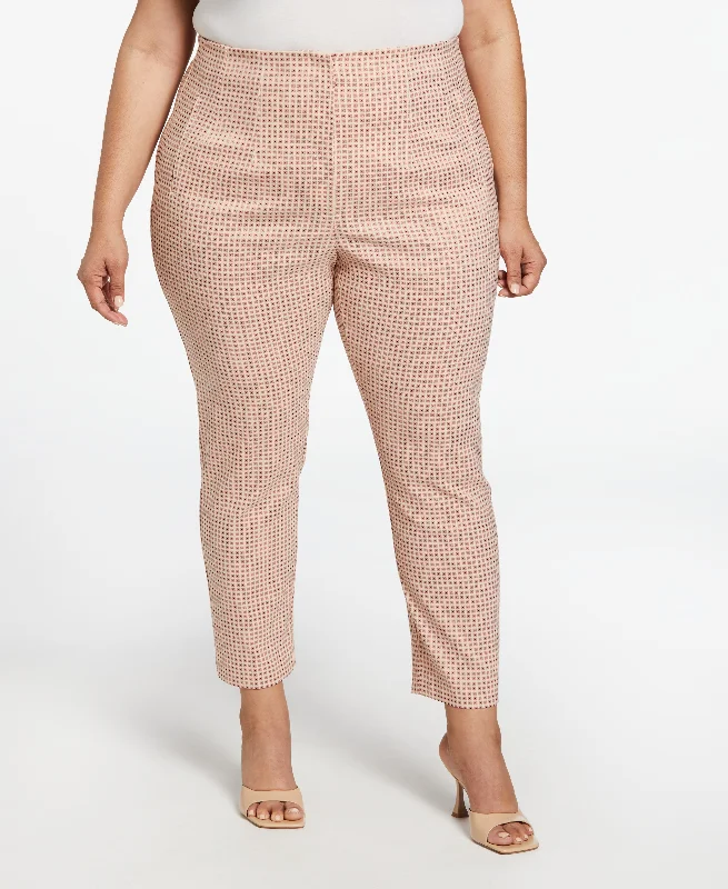 Luxury Temperament Plus Size Supreme Stretch Slim Leg Ankle Pant