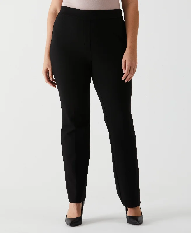 Soft Feel Plus Size Short Length Boot Cut Pull-On Pant