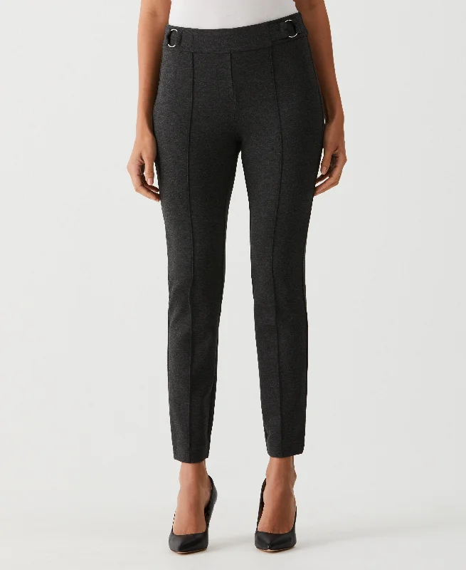 Cozy Pants Slim Leg Ankle Pant with Hardware