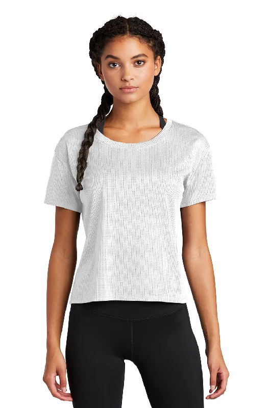 Practical Style Sport-Tek Womens Draft Crop Short Sleeve Crewneck T-Shirt - White