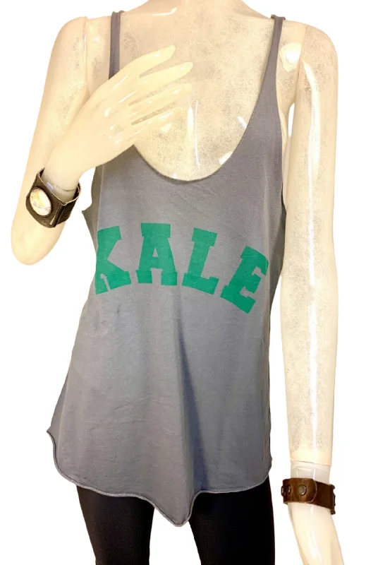 Fashion Basics TMD Kale Racerback Tank Top Grey