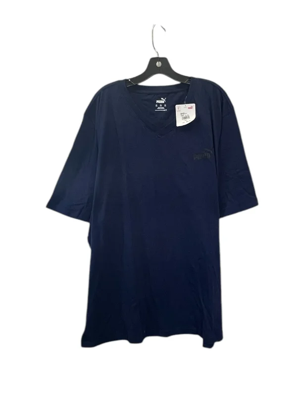 Classic Choice Top Short Sleeve Basic By Puma In Navy, Size: 4x