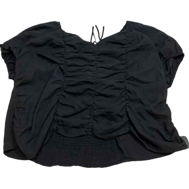 Personalized Design Top Short Sleeve By Ava & Viv In Black, Size: 4x