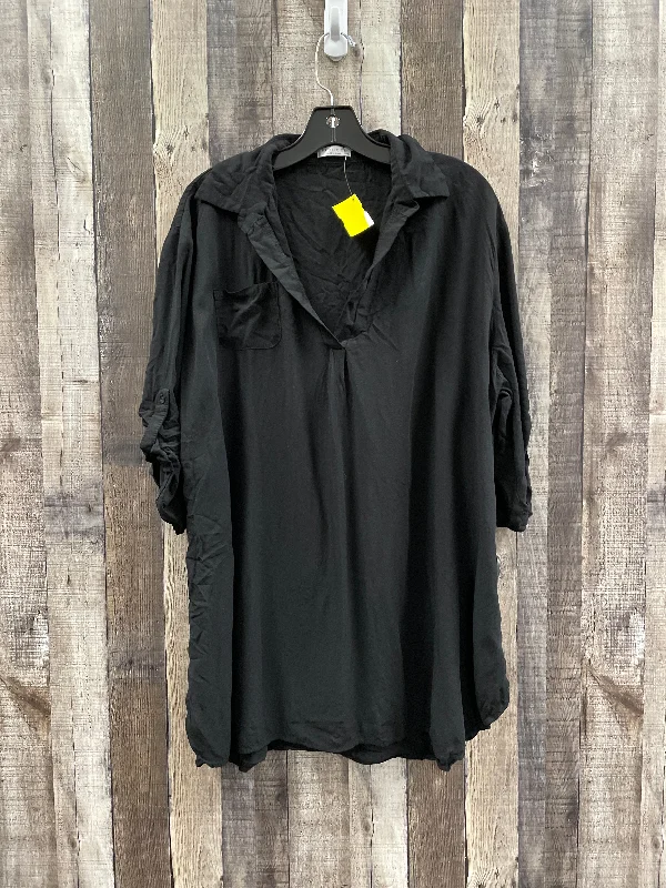 Trendy Traveler Top Short Sleeve By Cme In Black, Size: Xxl