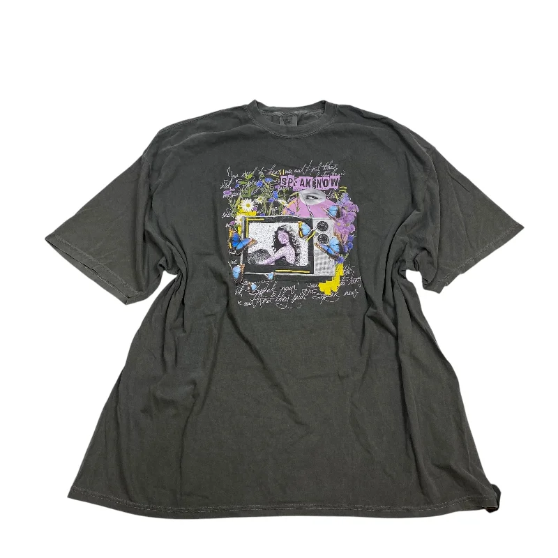 Cozy Shirts Top Short Sleeve By Comfort Colors In Grey, Size: 4x