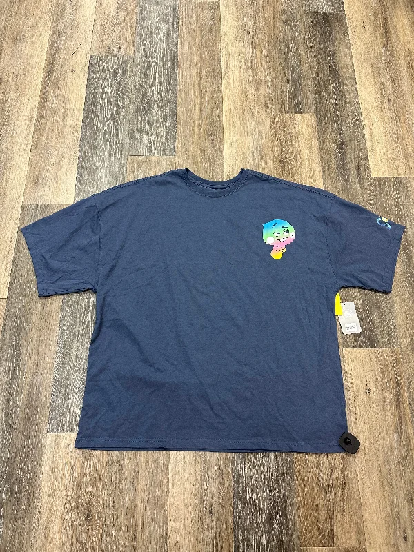 Dessert Matching Top Short Sleeve By Disney Store In Blue, Size: 2x