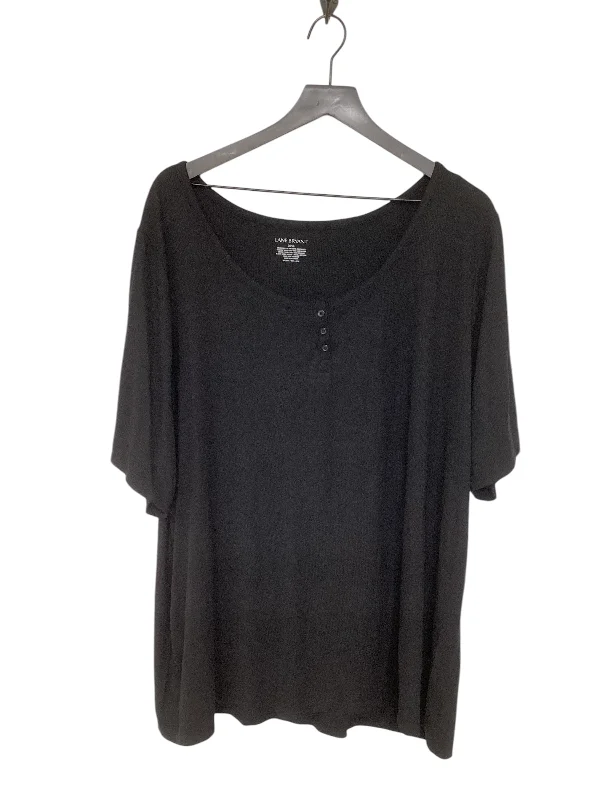 Cozy Sweaters Top Short Sleeve By Lane Bryant In Black, Size: 4x