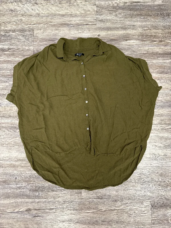 Fashion Design Top Short Sleeve By Madewell In Green, Size: 2x