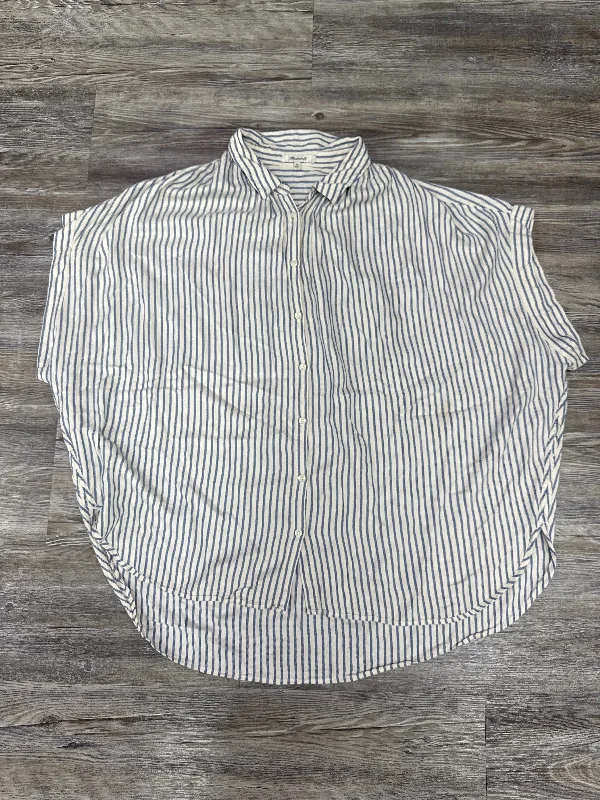 High-quality Styles Top Short Sleeve By Madewell In Striped Pattern, Size: 2x